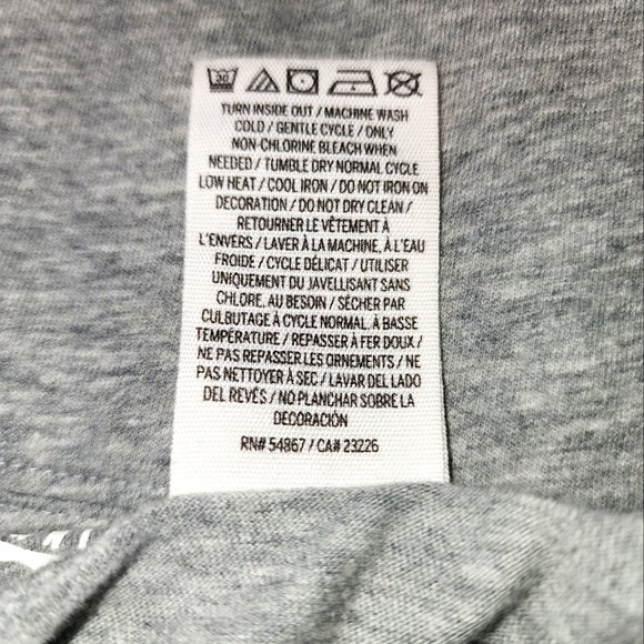 Victoria's Secret PINK Gray 3/4 Sleeve Shirt Small - Picture 4 of 4